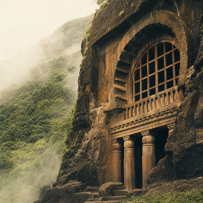 ロナバラ＆カールラー石窟（Lonavala & Karla Caves）のイメージ（AI生成）