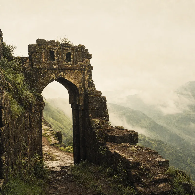 シンハガド砦（Sinhagad Fort）のイメージ（AI生成）