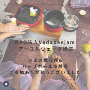 ひまの葉収穫&ハーブボール体験会ご参加ありがとうございました